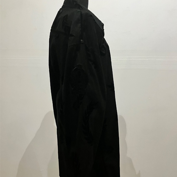 New COOGI black burnout, long sleeve button-down shirt - Picture 7 of 14